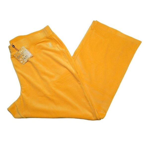 Juicy Couture Gold Velour Lounge Pants NWT Women’s Plus Size 2X Stretch - Picture 1 of 8